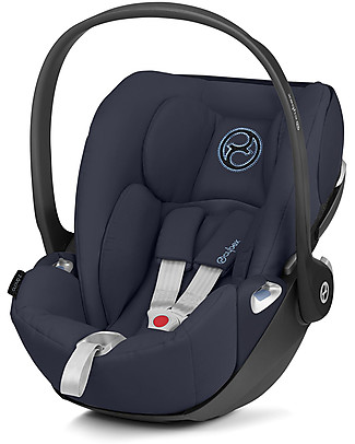 Cybex Seggiolino Auto per Neonati Cloud Z i-Size - Nautical Blue - Reclinabile con Rotazione 180° Seggiolini Auto Gruppo 0+/1
