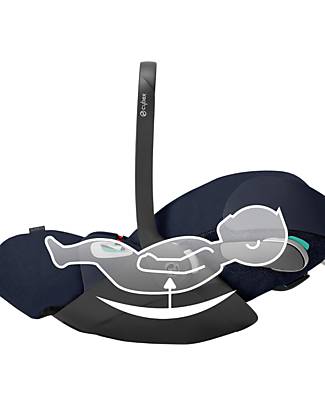 Cybex Seggiolino Auto per Neonati Cloud Z i-Size PLUS - Nautical Blue - Reclinabile con Rotazione 180° Seggiolini Auto Gruppo 0+/1