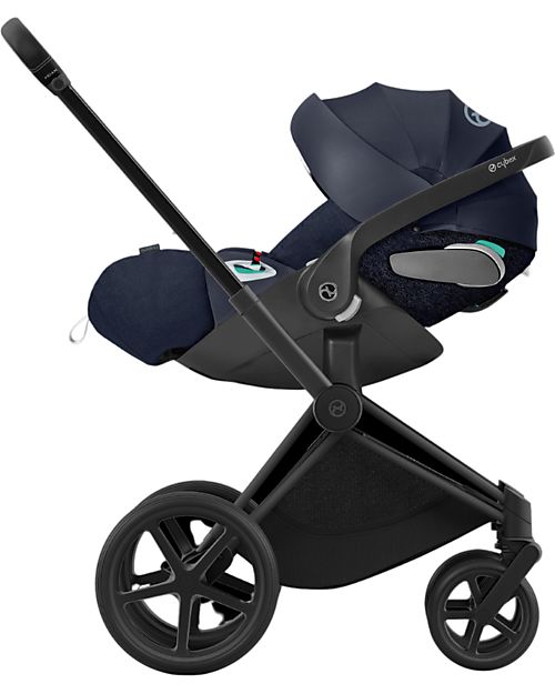 Cybex Seggiolino Auto per Neonati Cloud Z i-Size PLUS - Nautical Blue - Reclinabile con Rotazione 180° Seggiolini Auto Gruppo 0+/1
