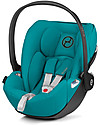 Cybex Seggiolino Auto per Neonati Cloud Z i-Size - River Blue - Reclinabile con Rotazione 180° Seggiolini Auto Gruppo 0+/1