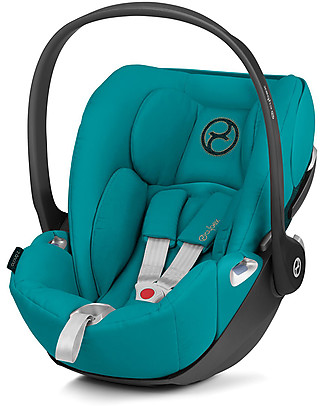 Cybex Seggiolino Auto per Neonati Cloud Z i-Size - River Blue - Reclinabile con Rotazione 180° Seggiolini Auto Gruppo 0+/1