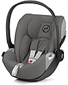 Cybex Seggiolino Auto per Neonati Cloud Z i-Size - Soho Grey - Reclinabile con Rotazione 180° Seggiolini Auto Gruppo 0+/1