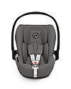 Cybex Seggiolino Auto per Neonati Cloud Z i-Size - Soho Grey - Reclinabile con Rotazione 180° Seggiolini Auto Gruppo 0+/1