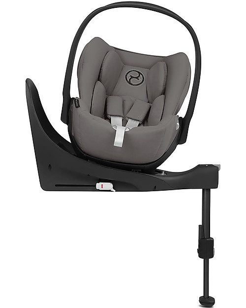 Cybex Seggiolino Auto per Neonati Cloud Z i-Size - Soho Grey - Reclinabile con Rotazione 180° Seggiolini Auto Gruppo 0+/1
