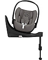 Cybex Seggiolino Auto per Neonati Cloud Z i-Size - Soho Grey - Reclinabile con Rotazione 180° Seggiolini Auto Gruppo 0+/1