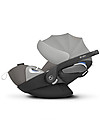 Cybex Seggiolino Auto per Neonati Cloud Z i-Size - Soho Grey - Reclinabile con Rotazione 180° Seggiolini Auto Gruppo 0+/1
