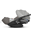 Cybex Seggiolino Auto per Neonati Cloud Z i-Size - Soho Grey - Reclinabile con Rotazione 180° Seggiolini Auto Gruppo 0+/1