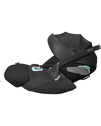 Cybex Seggiolino Auto per Neonati Cloud Z2 i-Size - Deep Black - Reclinabile con Rotazione 180° Seggiolini Auto Gruppo 0+/1