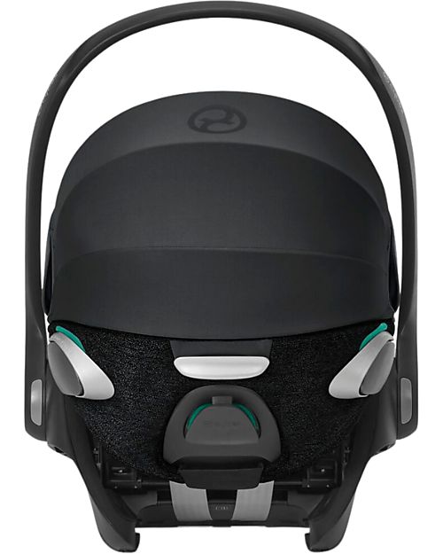 Cybex Seggiolino Auto per Neonati Cloud Z2 i-Size - Deep Black - Reclinabile con Rotazione 180° Seggiolini Auto Gruppo 0+/1