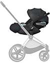 Cybex Seggiolino Auto per Neonati Cloud Z2 i-Size - Deep Black - Reclinabile con Rotazione 180° Seggiolini Auto Gruppo 0+/1