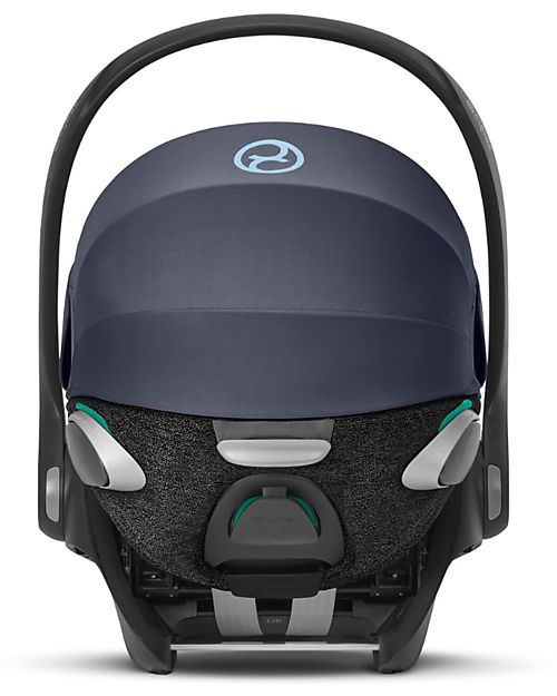 Cybex Seggiolino Auto per Neonati Cloud Z2 i-Size - Nautical Blue - Reclinabile con Rotazione 180° Seggiolini Auto Gruppo 0+/1