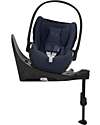 Cybex Seggiolino Auto per Neonati Cloud Z2 i-Size - Nautical Blue - Reclinabile con Rotazione 180° Seggiolini Auto Gruppo 0+/1