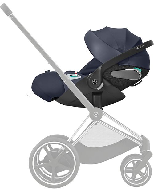 Cybex Seggiolino Auto per Neonati Cloud Z2 i-Size - Nautical Blue - Reclinabile con Rotazione 180° Seggiolini Auto Gruppo 0+/1