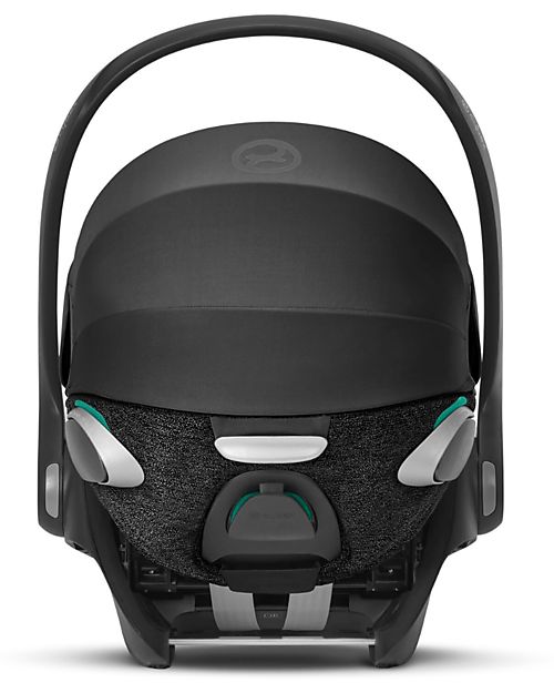 Cybex Seggiolino Auto per Neonati Cloud Z2 i-Size Plus - Deep Black - Reclinabile con Rotazione 180° Seggiolini Auto Gruppo 0+/1