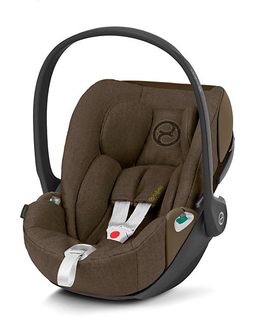 Cybex Seggiolino Auto per Neonati Cloud Z2 i-Size Plus - Khaki Brown - Reclinabile con Rotazione 180° Seggiolini Auto Gruppo 0+/1