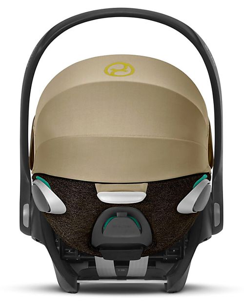 Cybex Seggiolino Auto per Neonati Cloud Z2 i-Size Plus - Khaki Brown - Reclinabile con Rotazione 180° Seggiolini Auto Gruppo 0+/1