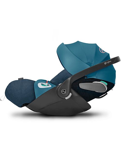 Cybex Seggiolino Auto per Neonati Cloud Z2 i-Size Plus - Mountain Blue - Reclinabile con Rotazione 180° Seggiolini Auto Gruppo 0+/1