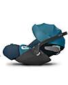 Cybex Seggiolino Auto per Neonati Cloud Z2 i-Size Plus - Mountain Blue - Reclinabile con Rotazione 180° Seggiolini Auto Gruppo 0+/1