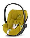 Cybex Seggiolino Auto per Neonati Cloud Z2 i-Size Plus - Mustard Yellow - Reclinabile con Rotazione 180° Seggiolini Auto Gruppo 0+/1