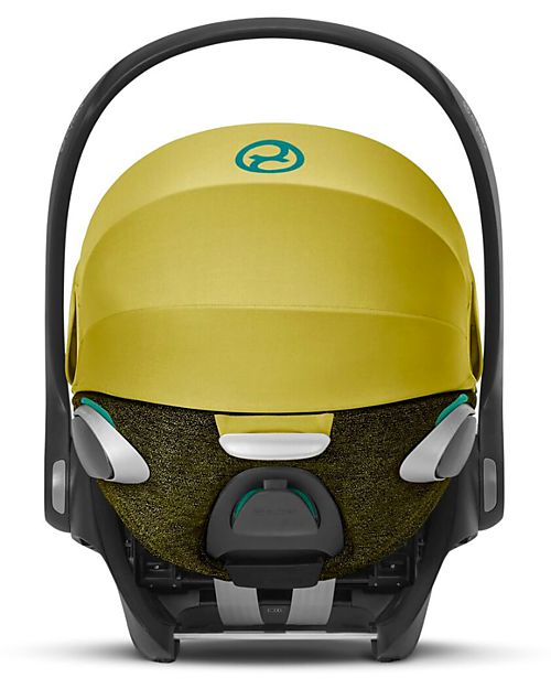 Cybex Seggiolino Auto per Neonati Cloud Z2 i-Size Plus - Mustard Yellow - Reclinabile con Rotazione 180° Seggiolini Auto Gruppo 0+/1