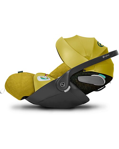 Cybex Seggiolino Auto per Neonati Cloud Z2 i-Size Plus - Mustard Yellow - Reclinabile con Rotazione 180° Seggiolini Auto Gruppo 0+/1