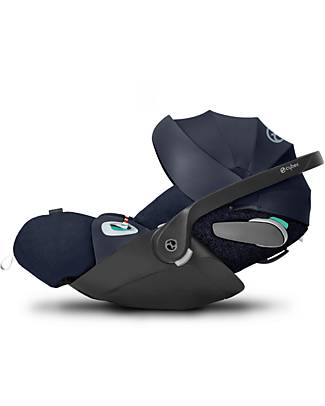 Cybex Seggiolino Auto per Neonati Cloud Z2 i-Size Plus - Nautical Blue - Reclinabile con Rotazione 180° Seggiolini Auto Gruppo 0+/1