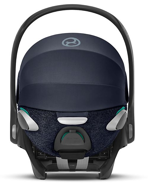 Cybex Seggiolino Auto per Neonati Cloud Z2 i-Size Plus - Nautical Blue - Reclinabile con Rotazione 180° Seggiolini Auto Gruppo 0+/1