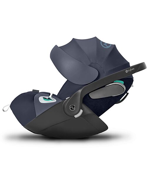 Cybex Seggiolino Auto per Neonati Cloud Z2 i-Size Plus - Nautical Blue - Reclinabile con Rotazione 180° Seggiolini Auto Gruppo 0+/1