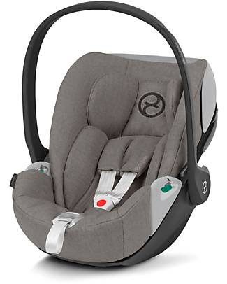 Cybex Seggiolino Auto per Neonati Cloud Z2 i-Size Plus - Soho Grey - Reclinabile con Rotazione 180° Seggiolini Auto Gruppo 0+/1