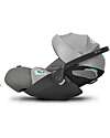 Cybex Seggiolino Auto per Neonati Cloud Z2 i-Size Plus - Soho Grey - Reclinabile con Rotazione 180° Seggiolini Auto Gruppo 0+/1