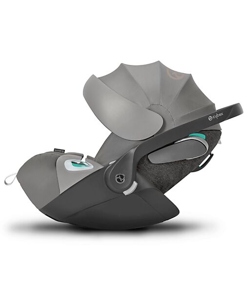 Cybex Seggiolino Auto per Neonati Cloud Z2 i-Size Plus - Soho Grey - Reclinabile con Rotazione 180° Seggiolini Auto Gruppo 0+/1