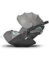 Cybex Seggiolino Auto per Neonati Cloud Z2 i-Size Plus - Soho Grey - Reclinabile con Rotazione 180° Seggiolini Auto Gruppo 0+/1
