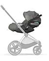 Cybex Seggiolino Auto per Neonati Cloud Z2 i-Size Plus - Soho Grey - Reclinabile con Rotazione 180° Seggiolini Auto Gruppo 0+/1