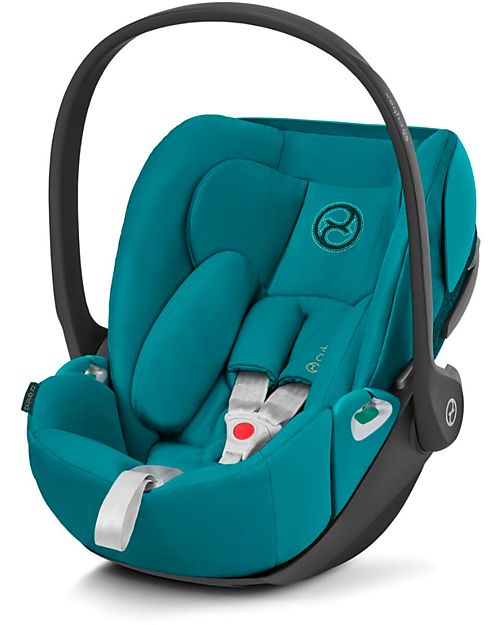 Cybex Seggiolino Auto per Neonati Cloud Z2 i-Size - River Blue - Reclinabile con Rotazione 180° Seggiolini Auto Gruppo 0+/1