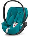 Cybex Seggiolino Auto per Neonati Cloud Z2 i-Size - River Blue - Reclinabile con Rotazione 180° Seggiolini Auto Gruppo 0+/1