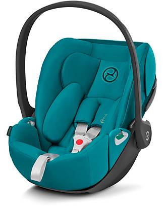 Cybex Seggiolino Auto per Neonati Cloud Z2 i-Size - River Blue - Reclinabile con Rotazione 180° Seggiolini Auto Gruppo 0+/1