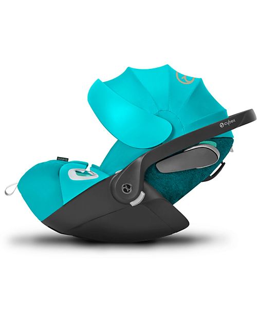 Cybex Seggiolino Auto per Neonati Cloud Z2 i-Size - River Blue - Reclinabile con Rotazione 180° Seggiolini Auto Gruppo 0+/1