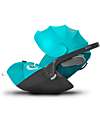 Cybex Seggiolino Auto per Neonati Cloud Z2 i-Size - River Blue - Reclinabile con Rotazione 180° Seggiolini Auto Gruppo 0+/1