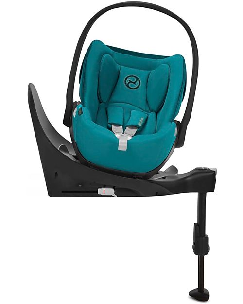 Cybex Seggiolino Auto per Neonati Cloud Z2 i-Size - River Blue - Reclinabile con Rotazione 180° Seggiolini Auto Gruppo 0+/1
