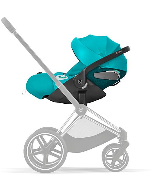 Cybex Seggiolino Auto per Neonati Cloud Z2 i-Size - River Blue - Reclinabile con Rotazione 180° Seggiolini Auto Gruppo 0+/1