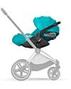 Cybex Seggiolino Auto per Neonati Cloud Z2 i-Size - River Blue - Reclinabile con Rotazione 180° Seggiolini Auto Gruppo 0+/1