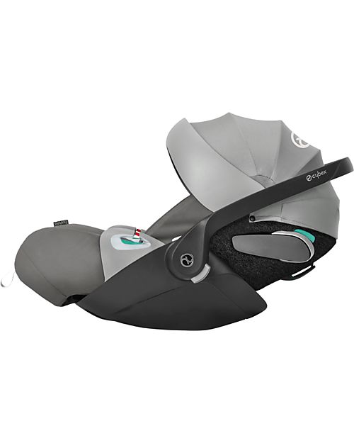 Cybex Seggiolino Auto per Neonati Cloud Z2 i-Size - Soho Grey - Reclinabile con Rotazione 180° Seggiolini Auto Gruppo 0+/1