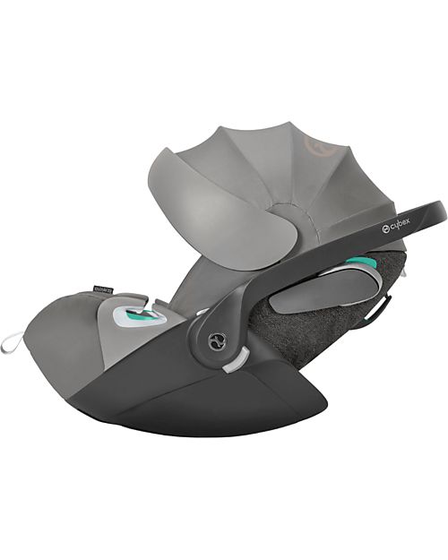 Cybex Seggiolino Auto per Neonati Cloud Z2 i-Size - Soho Grey - Reclinabile con Rotazione 180° Seggiolini Auto Gruppo 0+/1