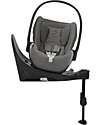 Cybex Seggiolino Auto per Neonati Cloud Z2 i-Size - Soho Grey - Reclinabile con Rotazione 180° Seggiolini Auto Gruppo 0+/1