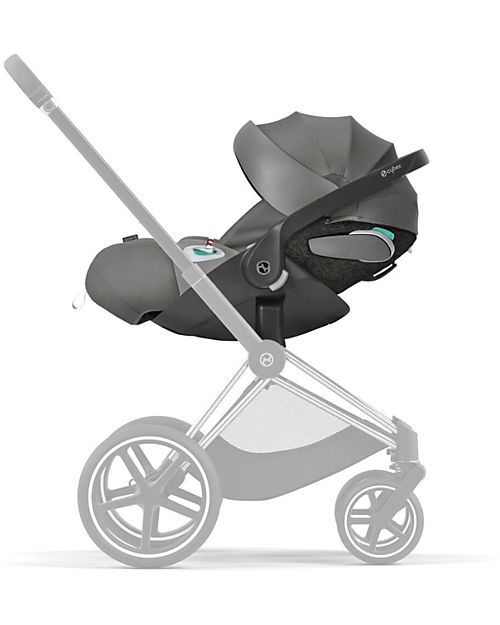 Cybex Seggiolino Auto per Neonati Cloud Z2 i-Size - Soho Grey - Reclinabile con Rotazione 180° Seggiolini Auto Gruppo 0+/1