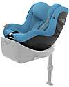 Cybex Seggiolino Auto Sirona G i-Size Plus - Beach Blue - Tessuto in Mesh Seggiolini Auto Gruppo 0+/1