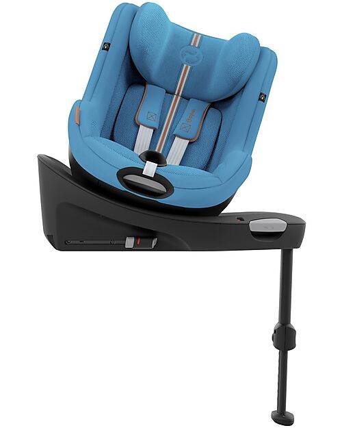Cybex Seggiolino Auto Sirona G i-Size Plus - Beach Blue - Tessuto in Mesh Seggiolini Auto Gruppo 0+/1