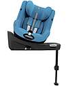 Cybex Seggiolino Auto Sirona G i-Size Plus - Beach Blue - Tessuto in Mesh Seggiolini Auto Gruppo 0+/1