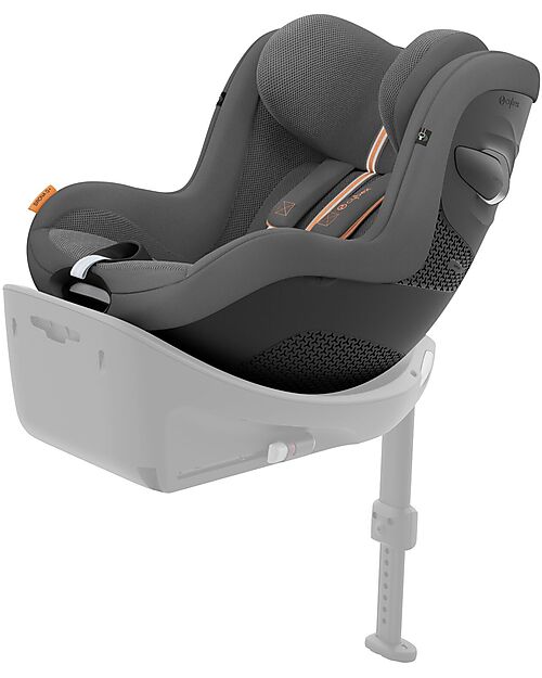 Cybex Seggiolino Auto Sirona G i-Size Plus - Lava Grey - Tessuto in Mesh Seggiolini Auto Gruppo 0+/1