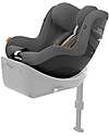 Cybex Seggiolino Auto Sirona G i-Size Plus - Lava Grey - Tessuto in Mesh Seggiolini Auto Gruppo 0+/1